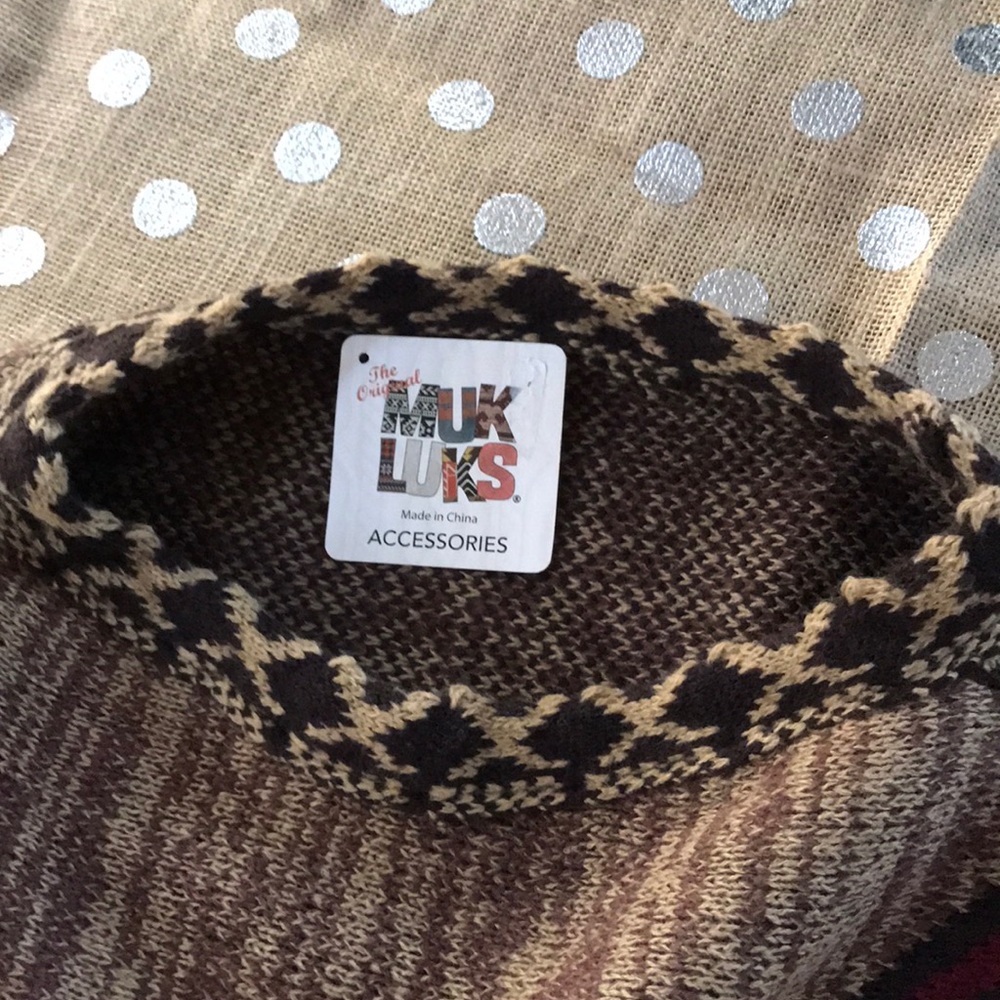 Muk Luk Poncho NWT OS Native American Print NWT - Picture 6 of 8